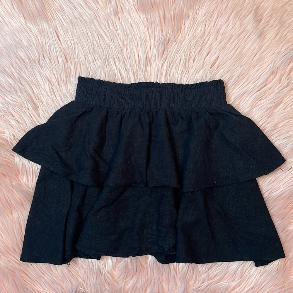 Princess Polly‎ Black Ruffle Skirt Size 4